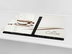 KITCHEN BOARD & Induction Cooktop Cover D05 Coffee Series: Coffee 5