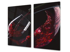 Chopping Board - Induction Cooktop Cover D04 Drinks Series: Wine 14