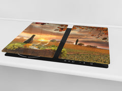Chopping Board - Induction Cooktop Cover D04 Drinks Series: wine 29