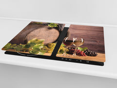 Chopping Board - Induction Cooktop Cover D04 Drinks Series: Wine 25