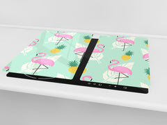 Tempered GLASS Cutting Board – Worktop saver D15 Drawings Series: Pelican