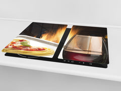 Chopping Board - Induction Cooktop Cover D04 Drinks Series: wine 13