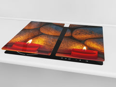 Tempered GLASS Kitchen Board – Impact & Scratch Resistant D10A Textures Series A: Stone 4