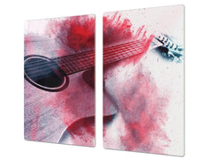 Glass stove top 60D19: Guitar