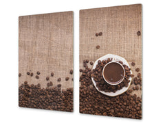 KITCHEN BOARD & Induction Cooktop Cover D05 Coffee Series: Coffee 139