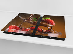 KITCHEN BOARD & Induction Cooktop Cover D07 Fruits and vegetables: Strawberry 12
