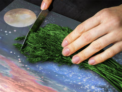 Glass Pastry Board 60D18: Sunset