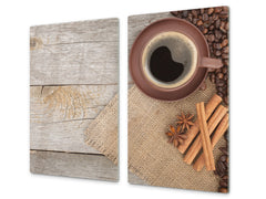 KITCHEN BOARD & Induction Cooktop Cover D05 Coffee Series: Coffee 130