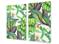 Tempered GLASS Cutting Board – Worktop saver D15 Drawings Series: Leaves 34