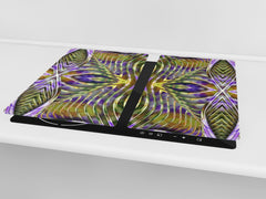 Chopping Board - Induction Cooktop Cover D14 Patterns and Mandalas Series: Decoration 1