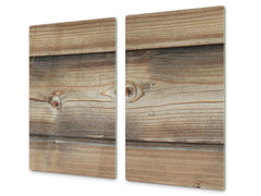 Tempered GLASS Kitchen Board – Impact & Scratch Resistant D10B Textures Series B: Wood 8