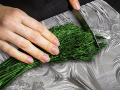 TEMPERED GLASS CHOPPING BOARD – Glass Cutting Board and Worktop Saver – Worktop protector; MEASURES: SINGLE: 60 x 52 cm (23,62” x 20,47”); DOUBLE: 30 x 52 cm (11,81” x 20,47”); D30 Decorative Surfaces Series: Silver waves