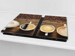 Glass Kitchen Board 60D07: Types of coffee 2