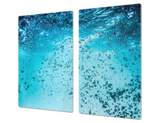 Tempered GLASS Cutting Board 60D10: Water 1