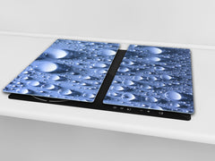Tempered GLASS Cutting Board 60D10: Water drops 1