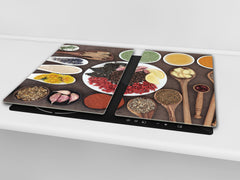 Glass Kitchen Board 60D03A: Mosaic with spices 4