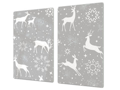 Cubre vitro resistente a golpes y arañazos ; Serie Navidad D20 Reno de navidad