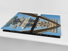 CUTTING BOARD and Cooktop Cover D11 Cities Series: bridge 1