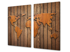 Tempered GLASS Kitchen Board D09 Other: Wood 18