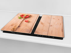 Arbeitsplattenschoner und Nudelbrett 60D02: Erdbeerherz