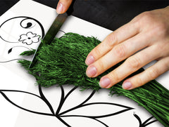 Glass Kitchen Board 60D20: Delicate Pattern