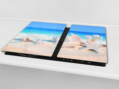 Worktop saver and Pastry Board 60D08: Shells on the beach 1