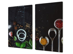 Glass Kitchen Board 60D03A: Italian spices 1
