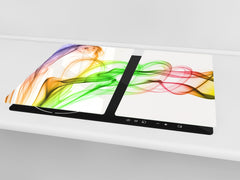 Tabla de cortar de CRISTAL templado D01 Serie abstracta: Arte abstracto 14