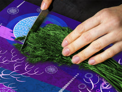 Glass Cutting Board 60D15: African Tree