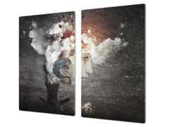 Glass stove top 60D19: Head in the clouds