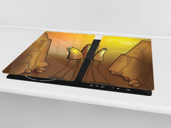 Tempered GLASS Kitchen Board D16 Blurby World: Pull of maybe