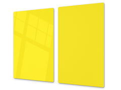 Tempered GLASS Kitchen Board D18 Series of colors: A Mellow Yellow