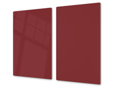 Tempered GLASS Kitchen Board D18 Series of colors: Purple-Red