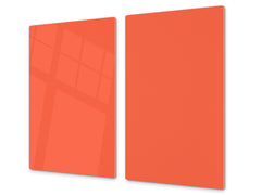Tempered GLASS Kitchen Board D18 Series of colors: Orange