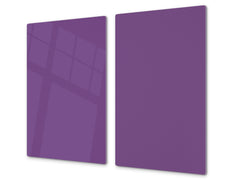 Tempered GLASS Kitchen Board D18 Series of colors: Dark Violet