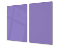 Tempered GLASS Kitchen Board D18 Series of colors: Lavender
