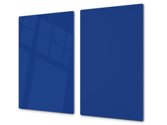 Tempered GLASS Kitchen Board D18 Series of colors: Cobalt Blue