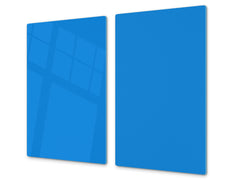 Tempered GLASS Kitchen Board D18 Series of colors: Sky Blue
