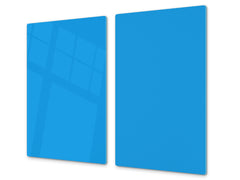 Tempered GLASS Kitchen Board D18 Series of colors: Light Blue