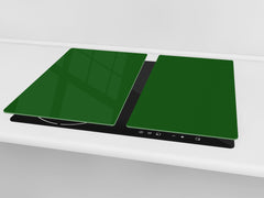 Tempered GLASS Kitchen Board D18 Series of colors: Dark Green