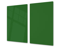 Tempered GLASS Kitchen Board D18 Series of colors: Forest Green