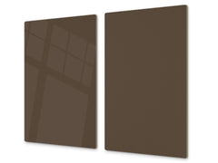 Tempered GLASS Kitchen Board D18 Series of colors: Brown