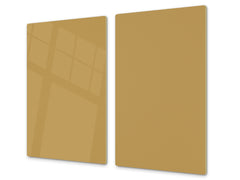 Tempered GLASS Kitchen Board D18 Series of colors: Light Brown