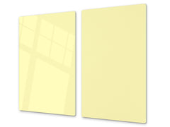 Tempered GLASS Kitchen Board D18 Series of colors: Creamy