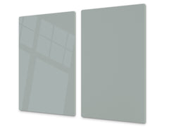 Tempered GLASS Kitchen Board D18 Series of colors: Medium Gray