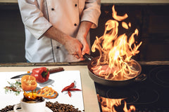 Worktop saver and Pastry Board – Glass Kitchen Board- Coffee series DD07 Coffee 2