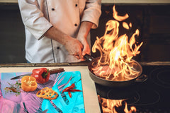 Enorme Cubre vitros de cristal templado - Serie de alimentos DD16 Comida Africa