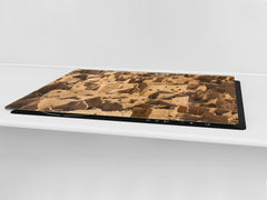 Tempered GLASS Chopping Board – Enormous Induction Cooktop Cover - City Series DD12 Ancient city