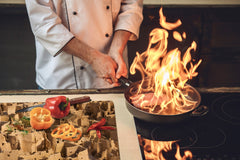 Tempered GLASS Chopping Board – Enormous Induction Cooktop Cover - City Series DD12 Ancient city