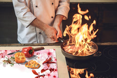 ENORMOUS Tempered GLASS Chopping Board - Flower series DD06A Cherry blossom 2